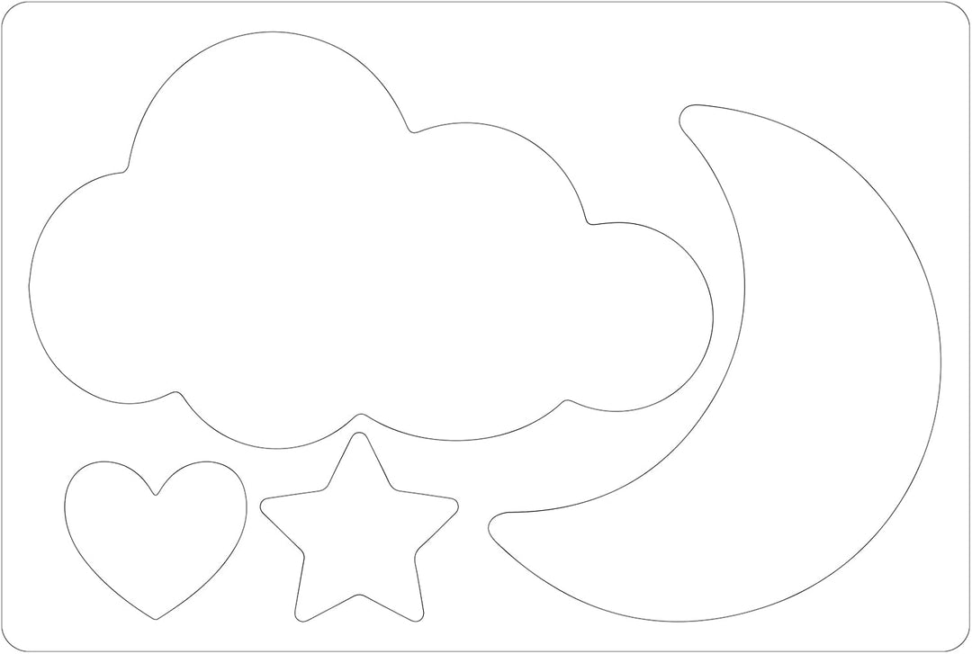 Bigz L Stanzset - Moon &amp; Cloud by Olivia Rose - Kidis Art