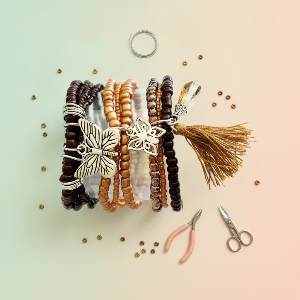 bijou4you Armband-Set, brauntöne - Kidis Art