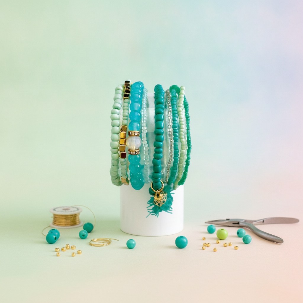 bijou4you Armband-Set, grün - Kidis Art
