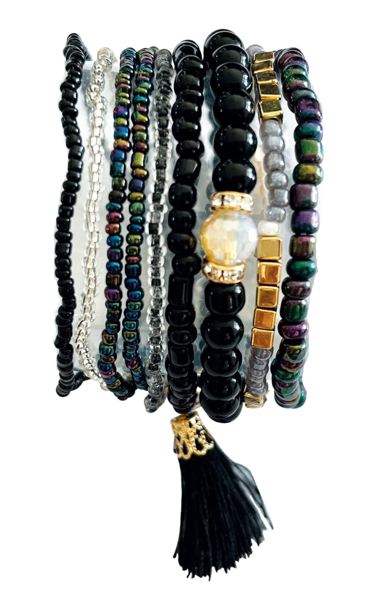 bijou4you Armband-Set, schwarz - Kidis Art