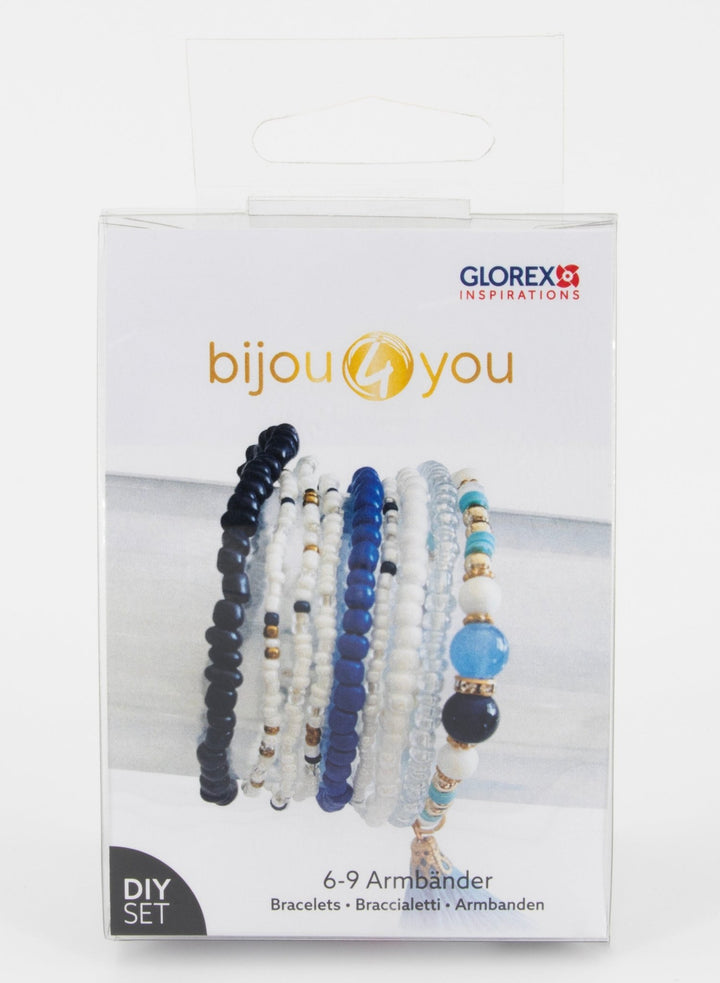 bijou4you Armband - Set, weiss - blau - Kidis Art