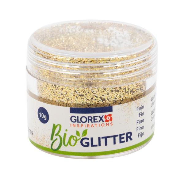 Bio Glitter fein, 10g, champagner - Kidis Art
