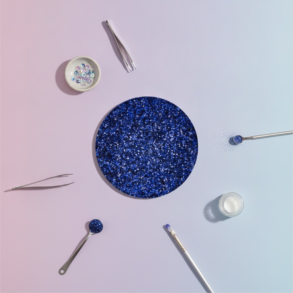 Bio Glitter fein, 10g, d'blau - Kidis Art