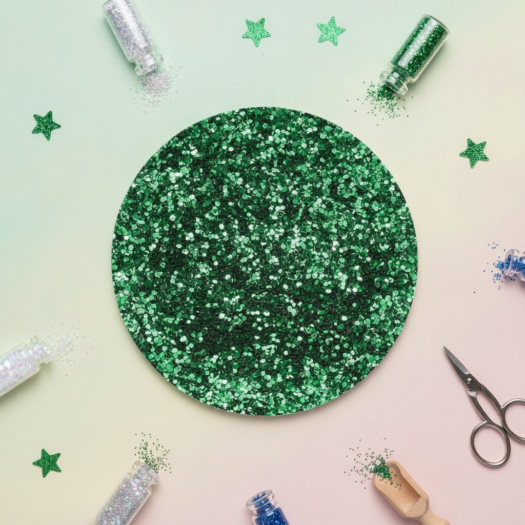 Bio Glitter fein, 10g, grün - Kidis Art
