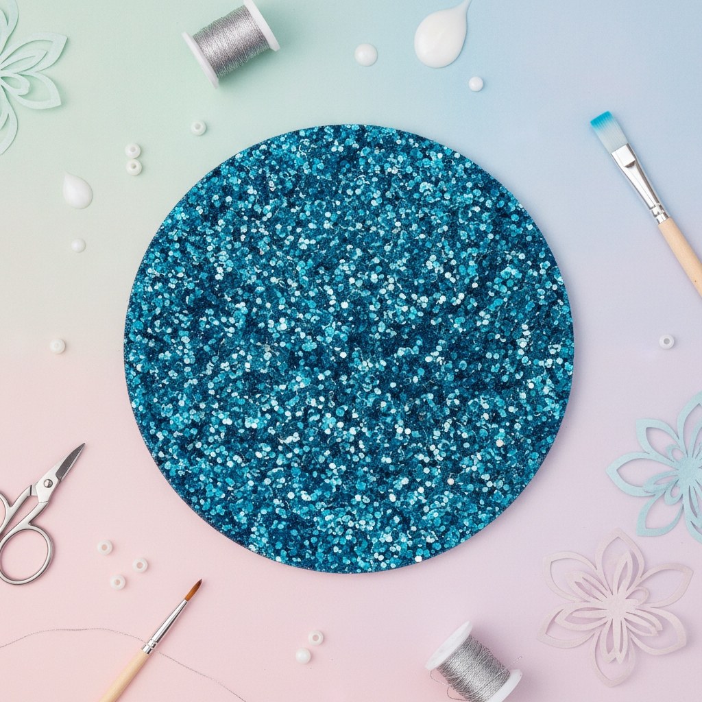 Bio Glitter fein, 10g, h'blau - Kidis Art