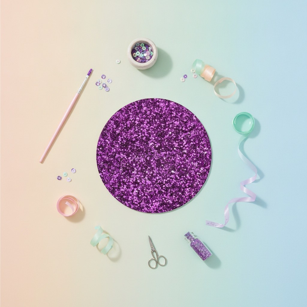 Bio Glitter fein, 10g, violett - Kidis Art