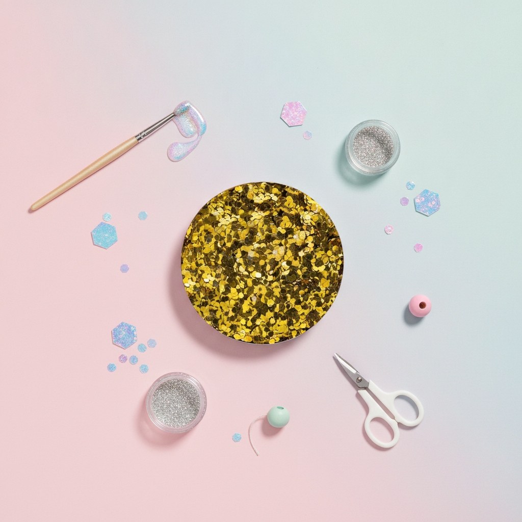 Bio Glitter fein, 10g, goldfarben - Kidis Art