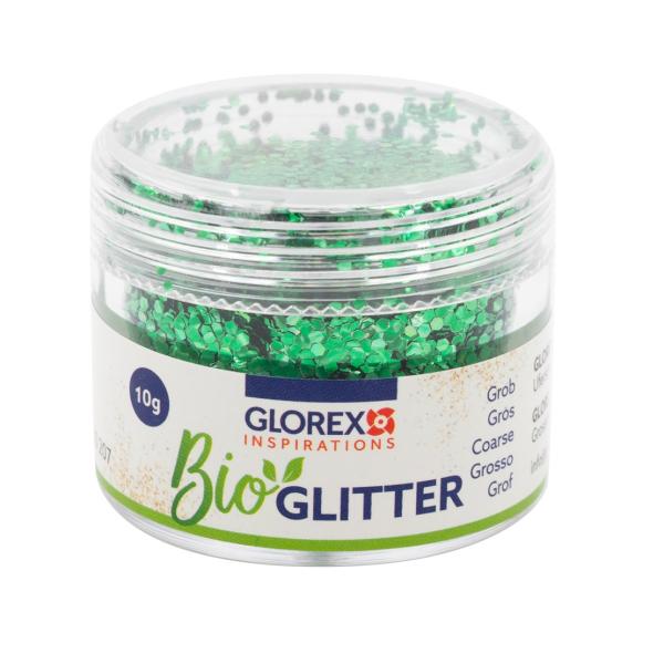 Bio Glitter grob, 10g, grün - Kidis Art
