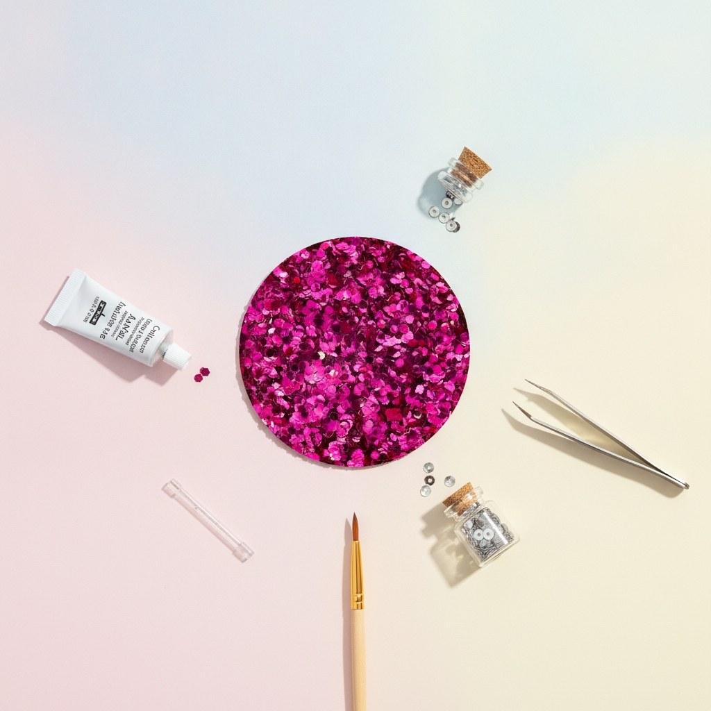 Bio Glitter grob, 10g, pink - Kidis Art
