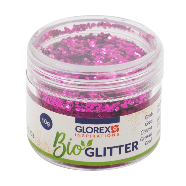 Bio Glitter grob, 10g, pink - Kidis Art
