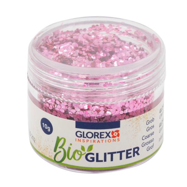 Bio Glitter grob, 10g, rosa - Kidis Art