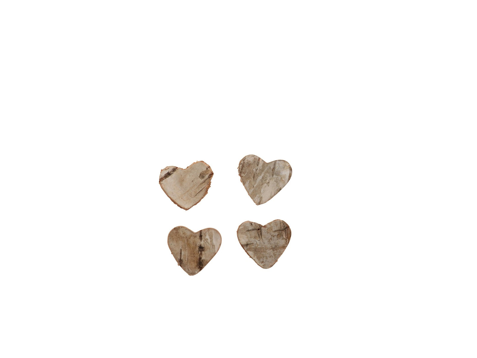 Birkenrinde, Herz 15St, 3cm - Kidis Art