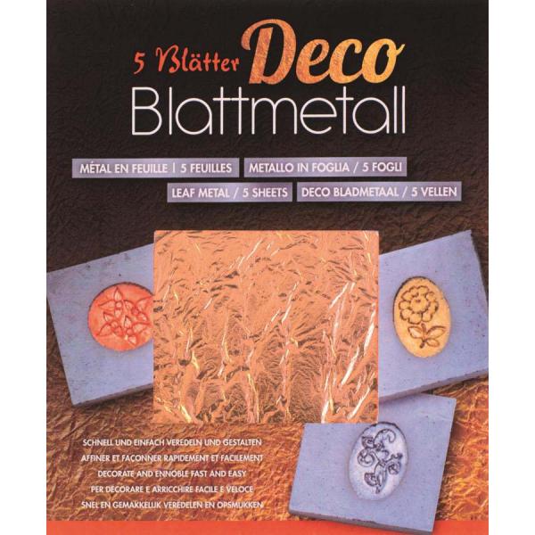 Blattmetall kupferfarben 14x14 cm, 5 Blatt - Kidis Art