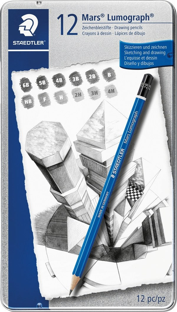 Bleistift Mars® Lumograph® 100 12er Set - Kidis Art