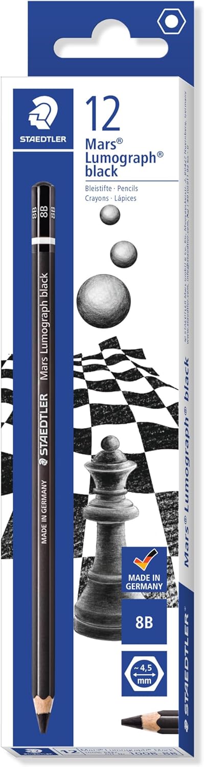 Bleistift Mars® Lumograph® black 100B 8B - Kidis Art