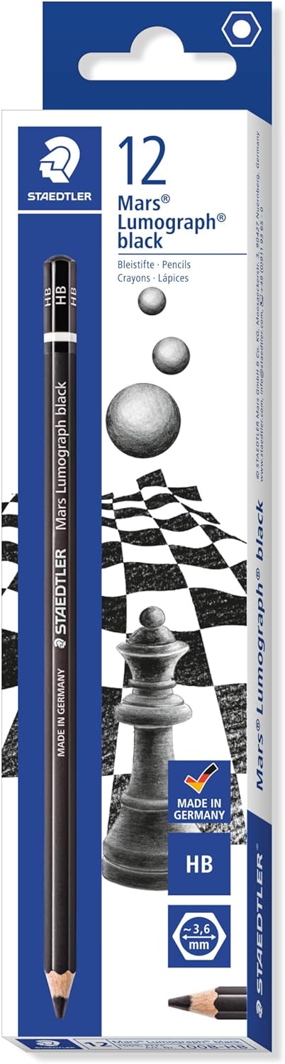 Bleistift Mars® Lumograph® black 100B HB - Kidis Art