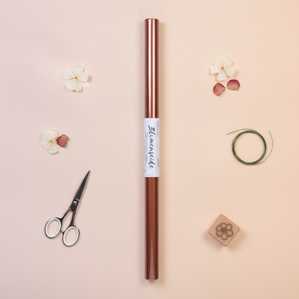 Blumenseide 20g/m² braun - Kidis Art