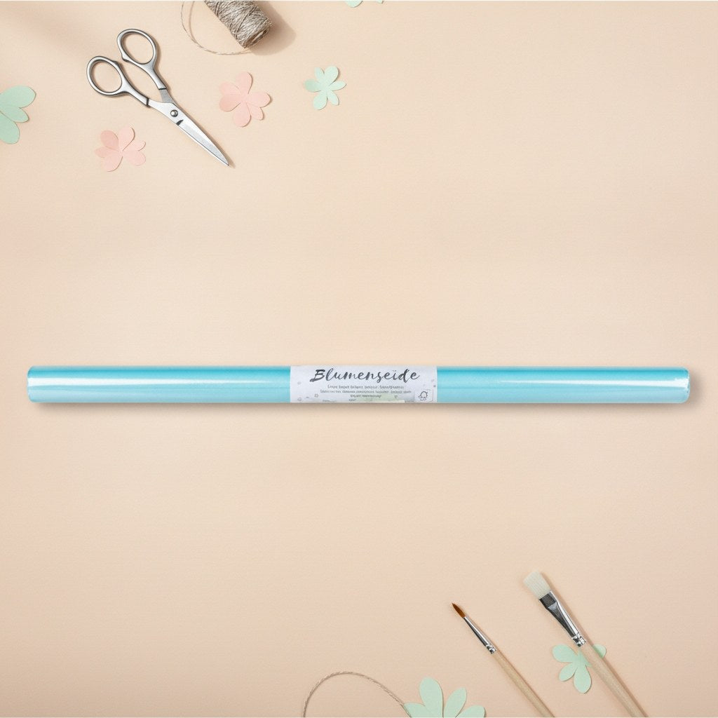 Blumenseide 20g/m² hellblau - Kidis Art