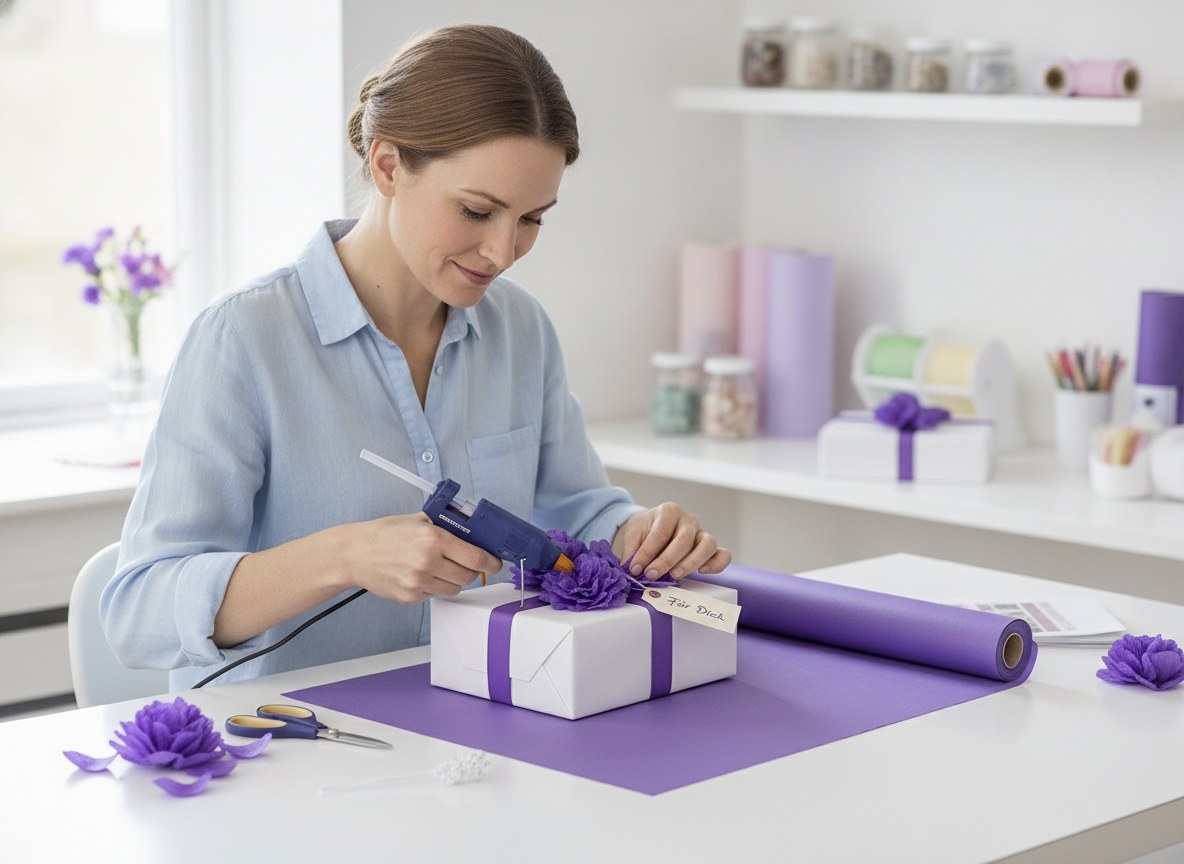Blumenseide 20g/m² königsblau - Kidis Art
