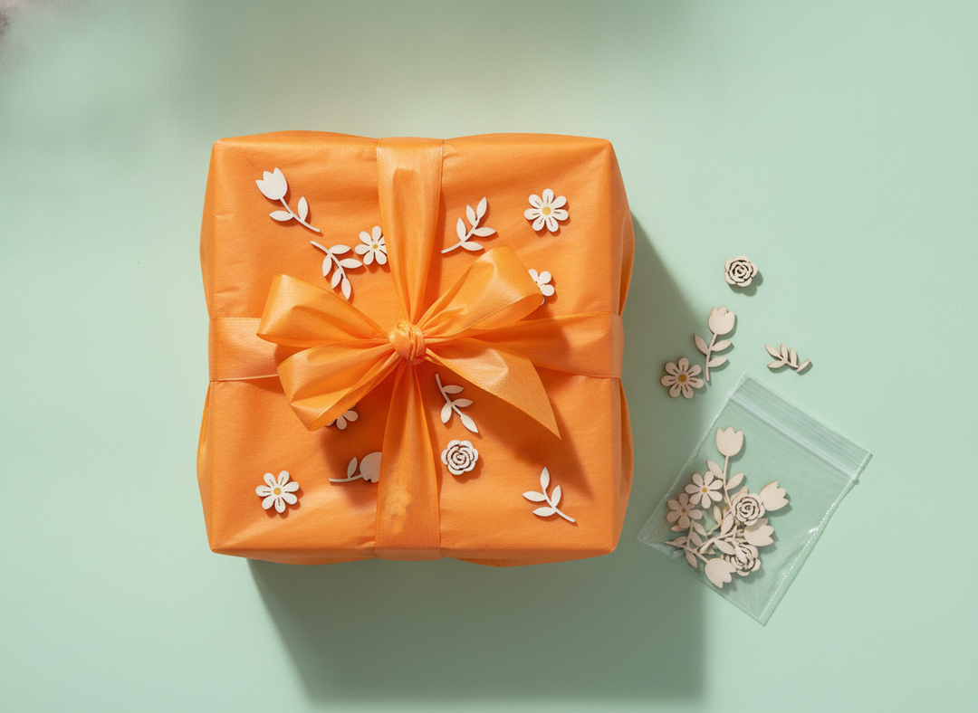 Blumenseide 20g/m² orange - Kidis Art