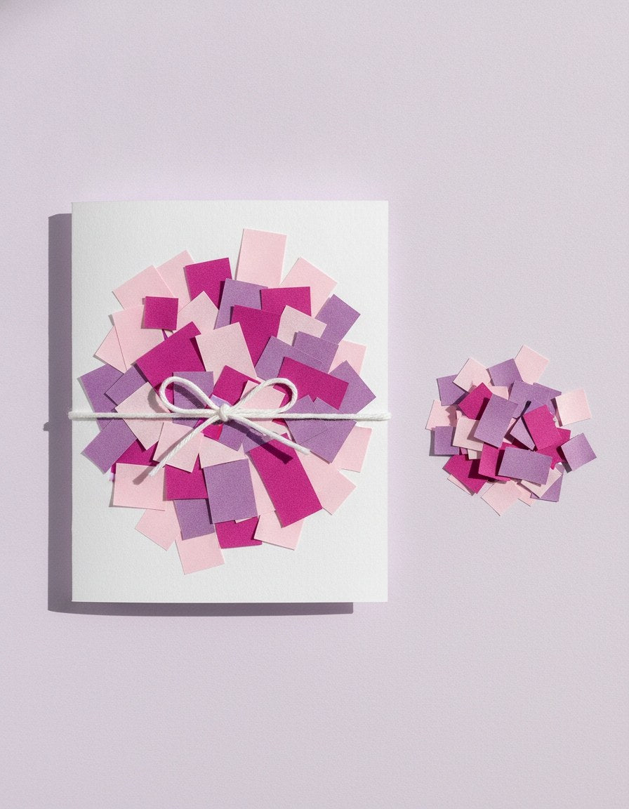 Blumenseide 20g/m2 rosa-sort. - Kidis Art