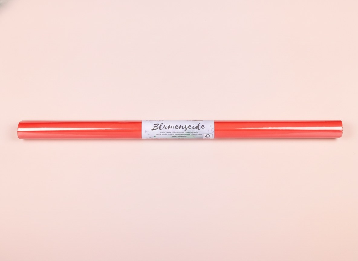 Blumenseide 20g/m² rot - Kidis Art