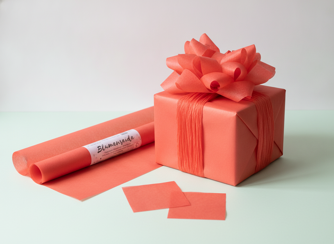 Blumenseide 20g/m² rot - Kidis Art