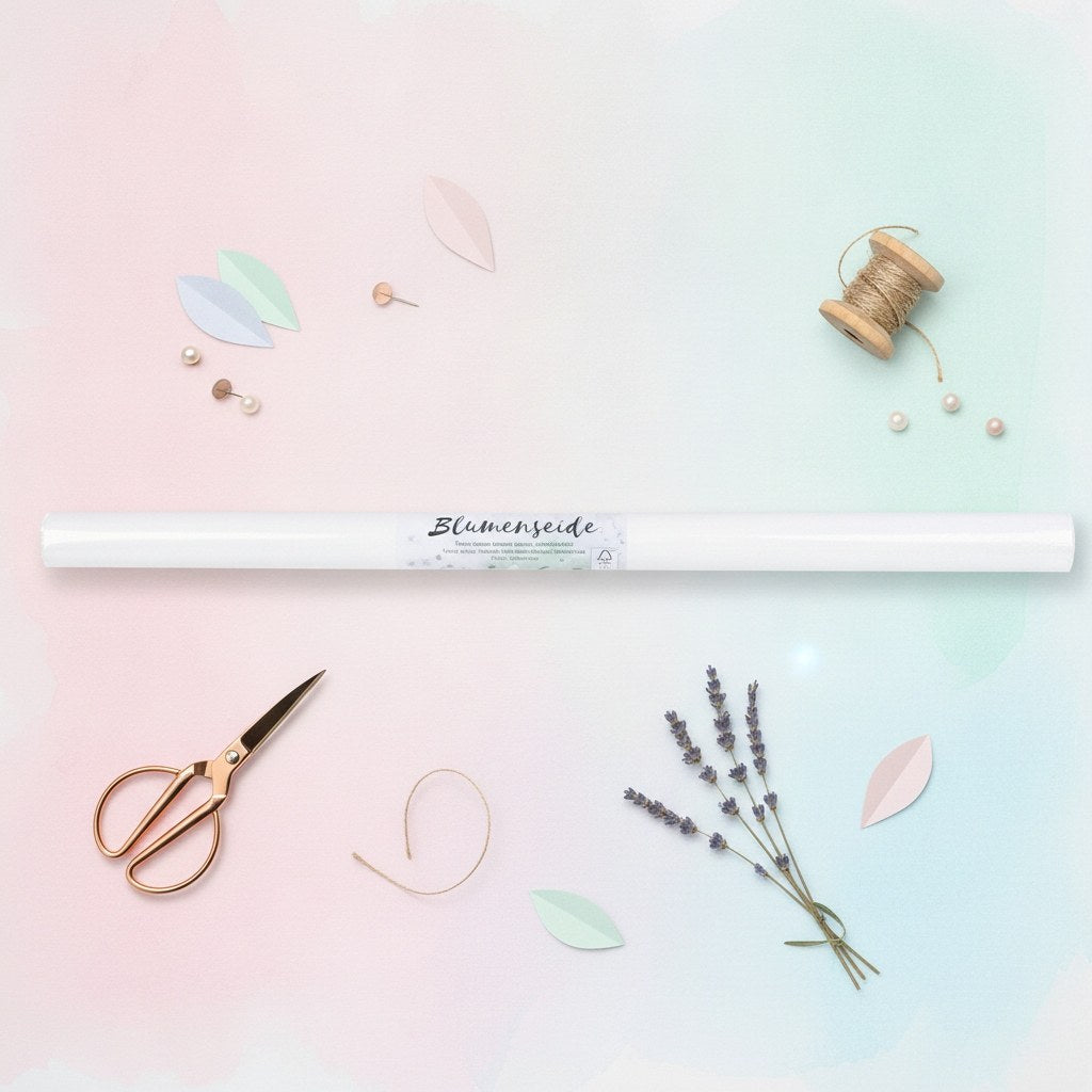 Blumenseide 20g/m² weiss - Kidis Art