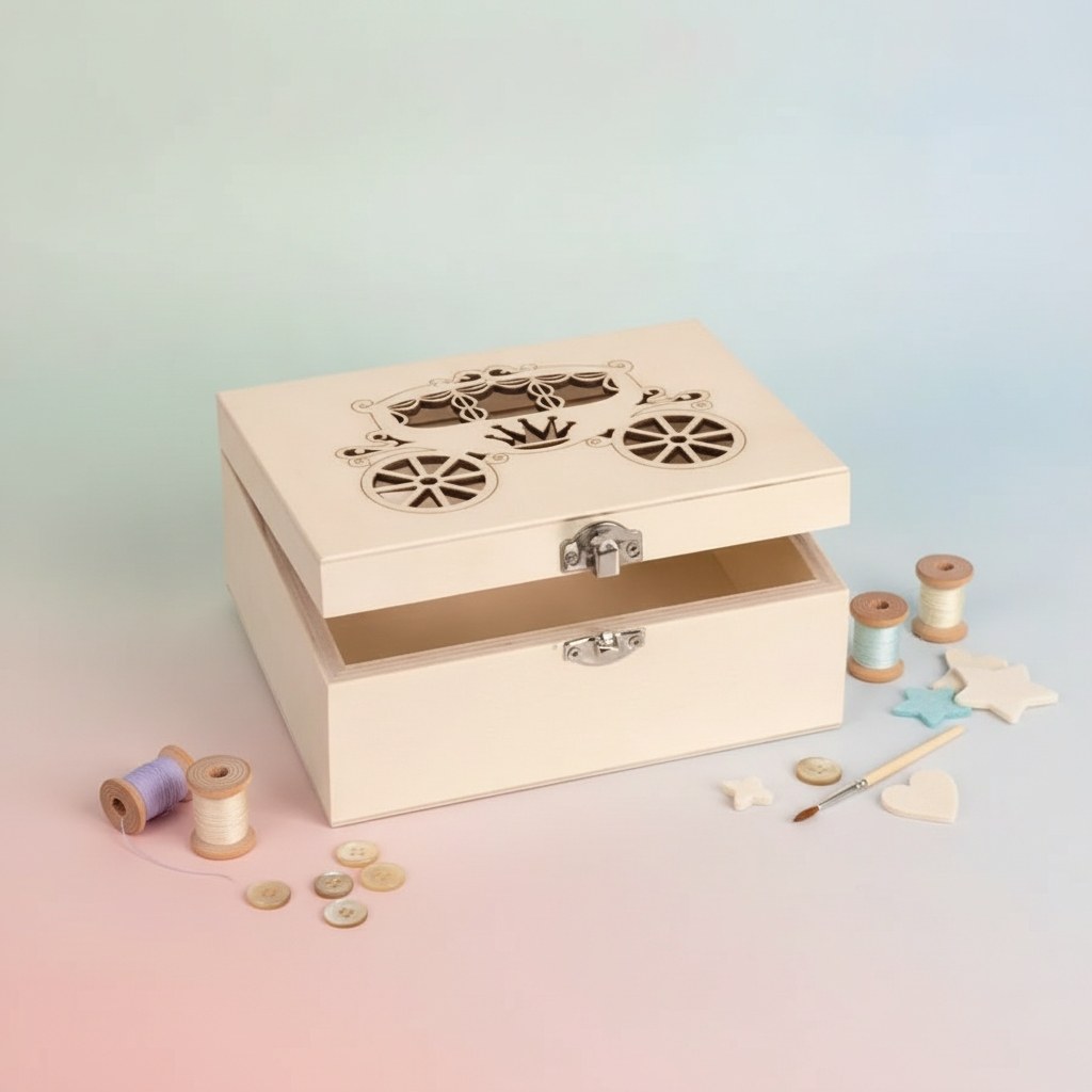 Box rechteckig Holz 17x12x8cm - Kidis Art