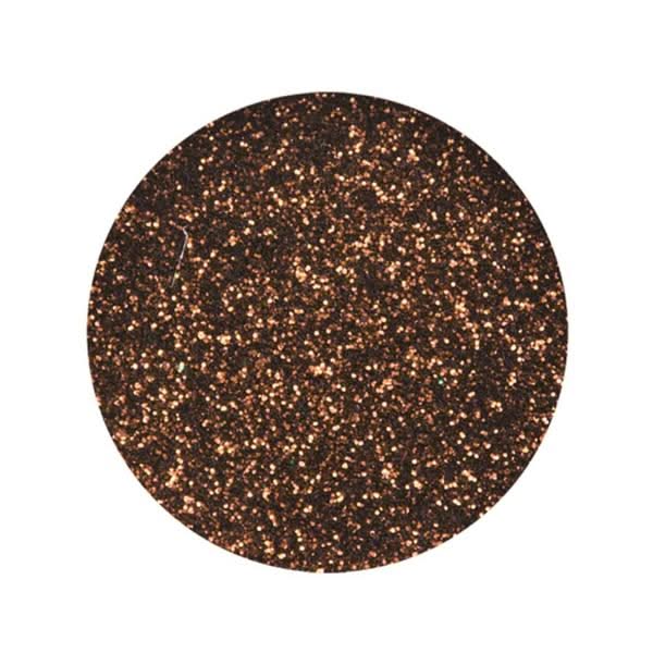 Gros plan de particules fines de paillettes brillantes brunes pour des accents scintillants précis