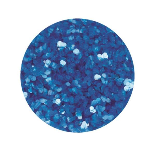 Nahaufnahme Brillant-Glitter holo blau mit silbrigen Lichtreflexen