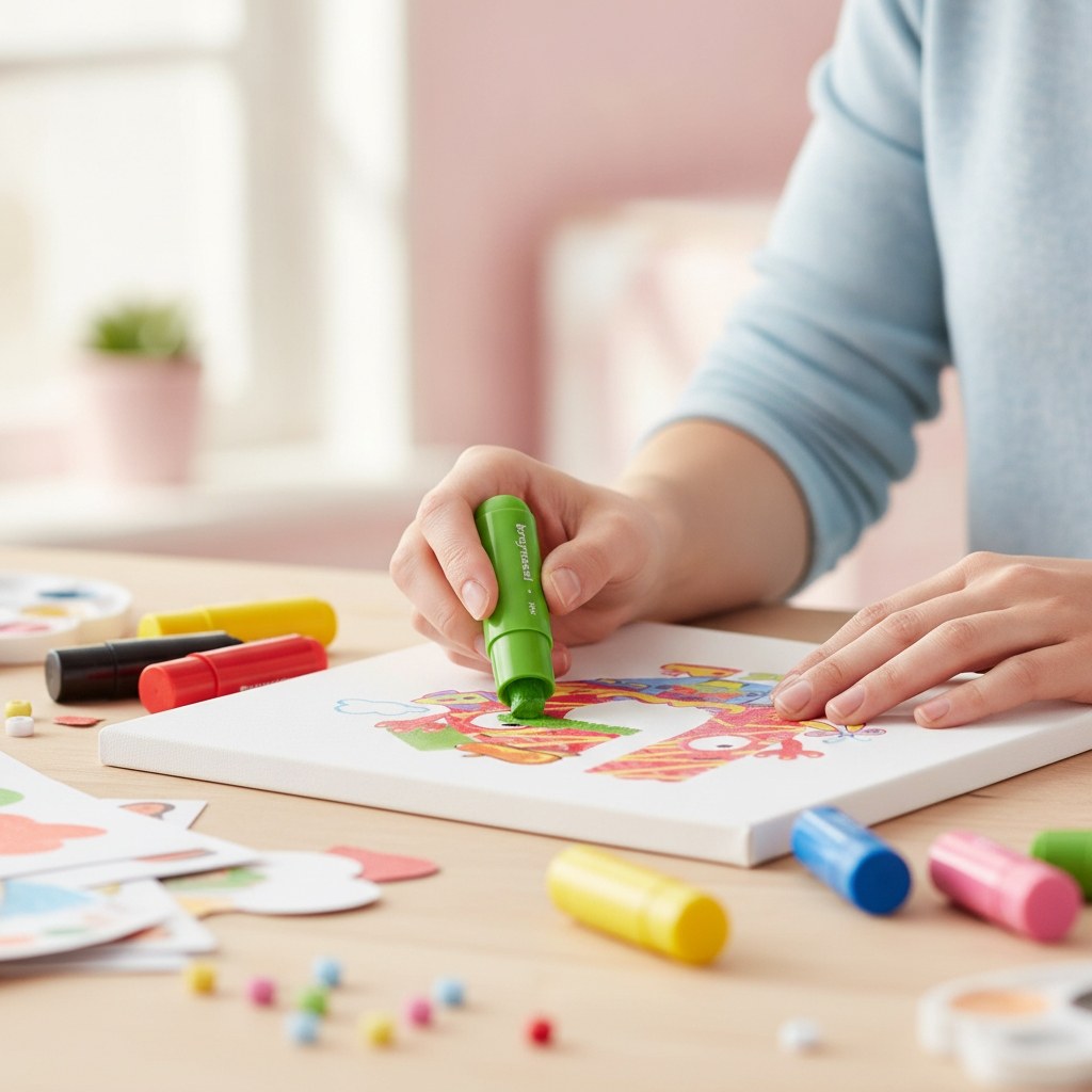 Bruynzeel Plakatfarbe-Stiftset Basic | 6 Farben - Kidis Art