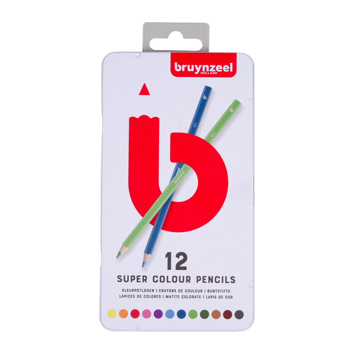 Bruynzeel Super Farbstiftdose | 12 Farben - Kidis Art