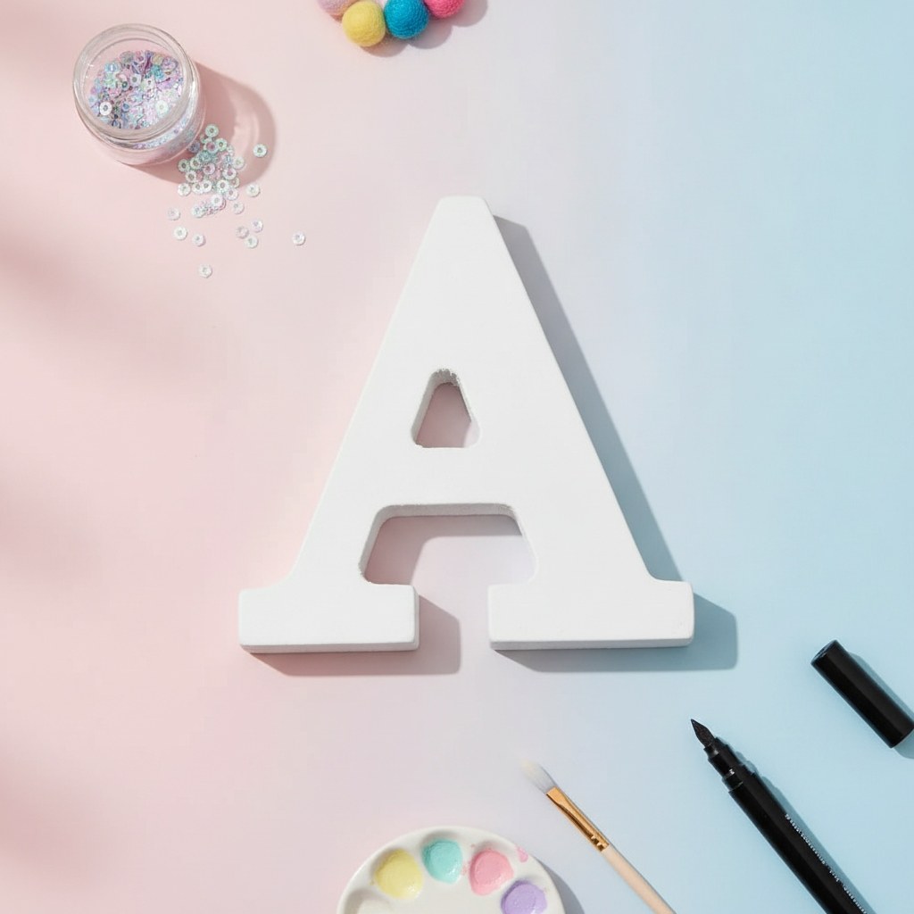 Buchstabe A 5,5x0,9cm 1Stk. MDF - Kidis Art