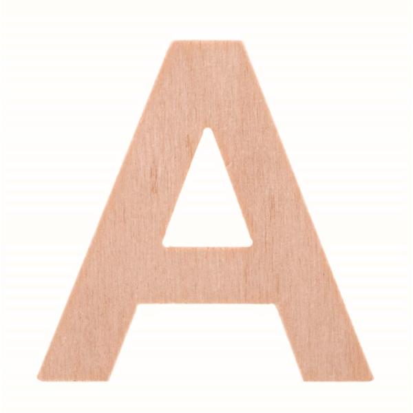Buchstabe A 6cm Pappel FSC - Kidis Art