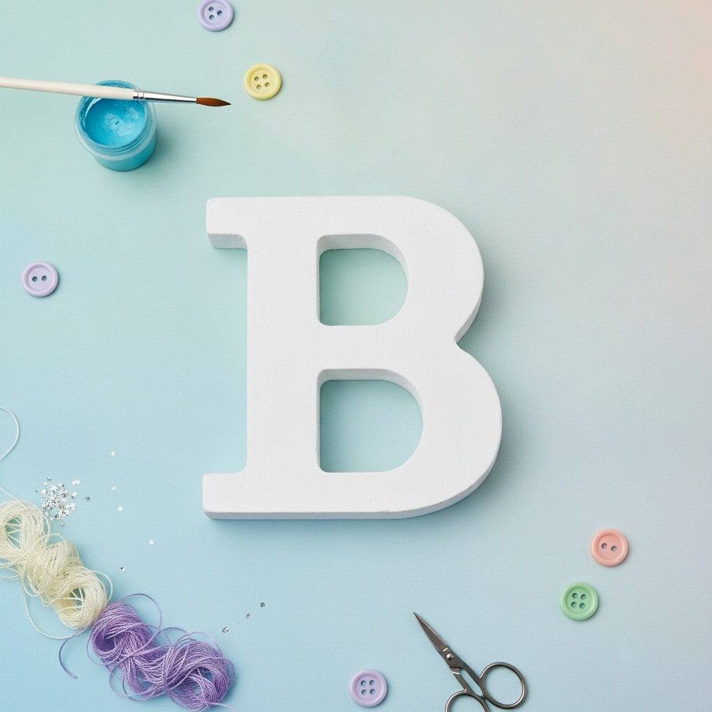 Buchstabe B, 5,5x0,9cm 1Stk. MDF - Kidis Art