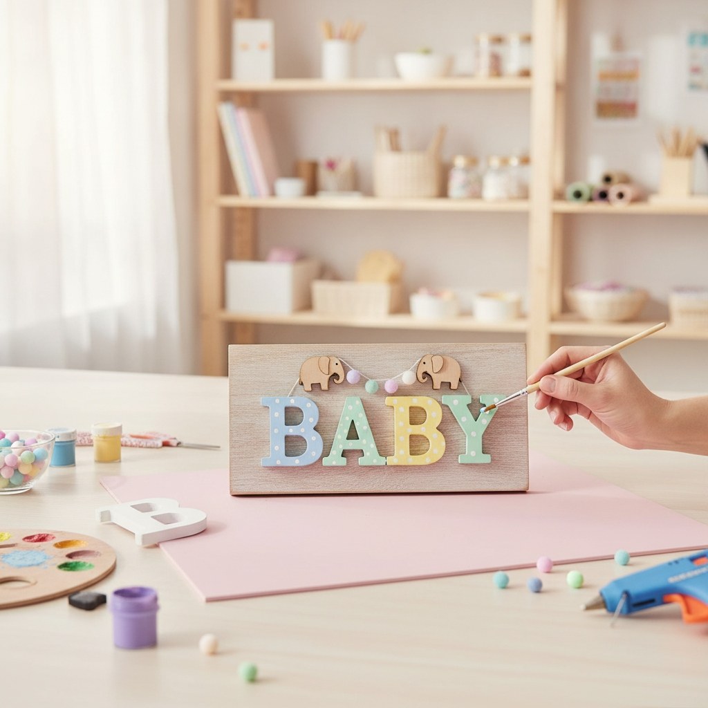 Buchstabe B, 5,5x0,9cm 1Stk. MDF - Kidis Art