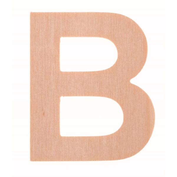 Buchstabe B 6cm Pappel FSC - Kidis Art