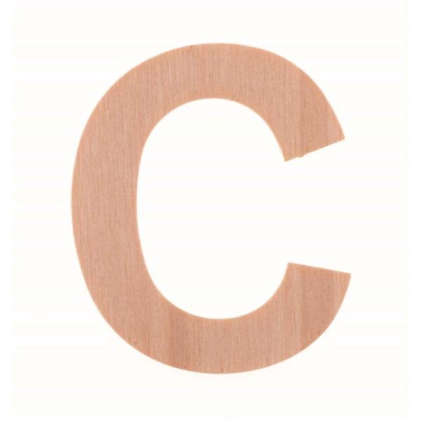 Buchstabe C 6cm Pappel FSC - Kidis Art