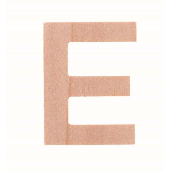 Buchstabe E 6cm Pappel FSC - Kidis Art