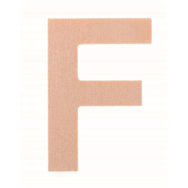 Buchstabe F 6cm Pappel FSC - Kidis Art