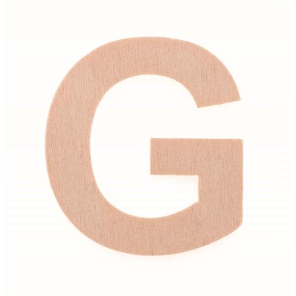 Buchstabe G 6cm Pappel FSC - Kidis Art