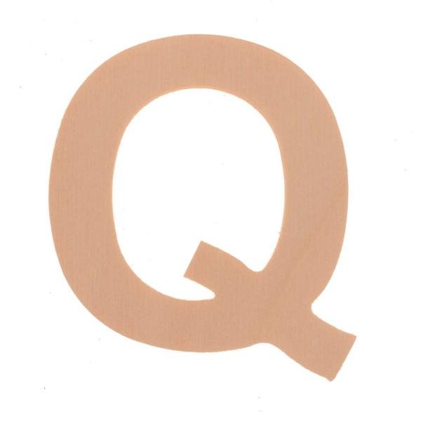 Buchstabe Q 6cm Pappel FSC - Kidis Art