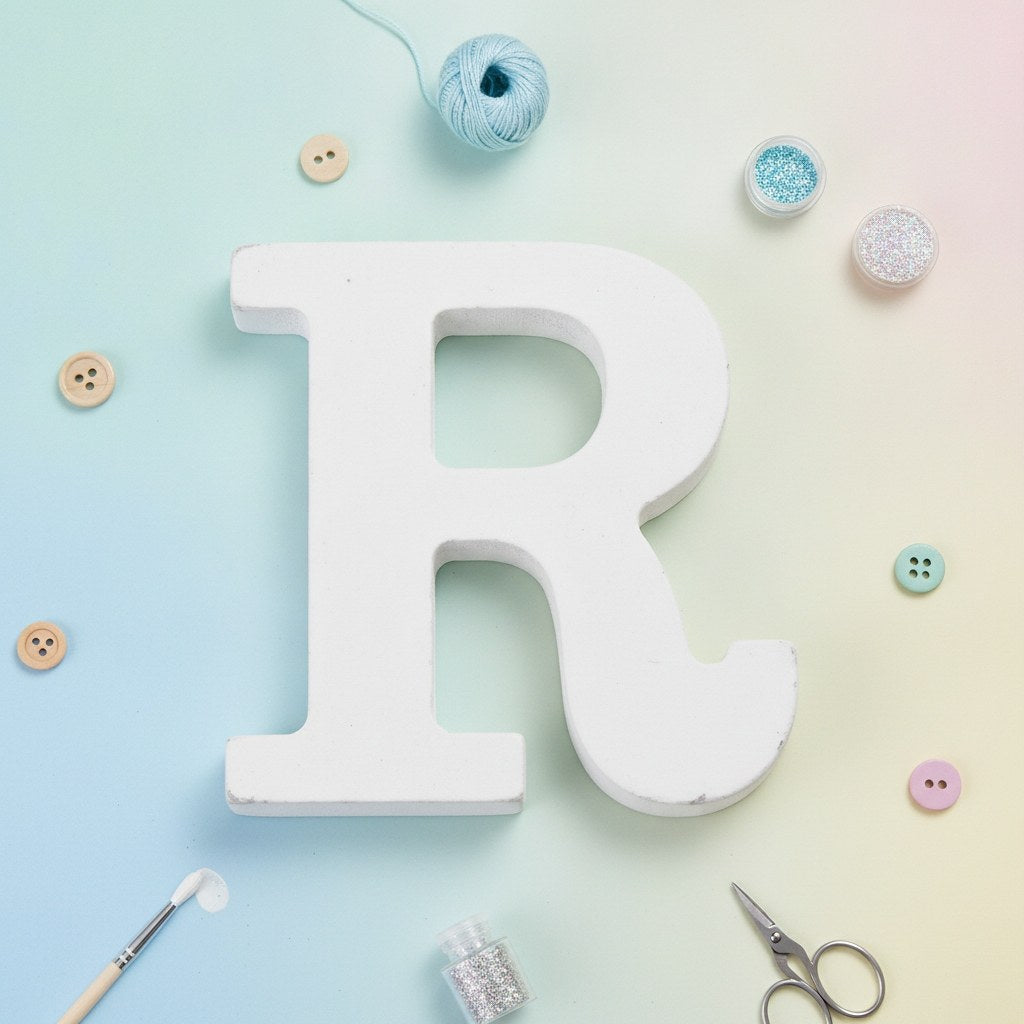 Buchstabe R 5,5x0,9cm 1Stk. MDF - Kidis Art