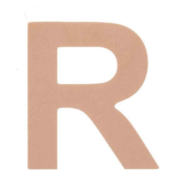 Buchstabe R 6cm Pappel FSC - Kidis Art