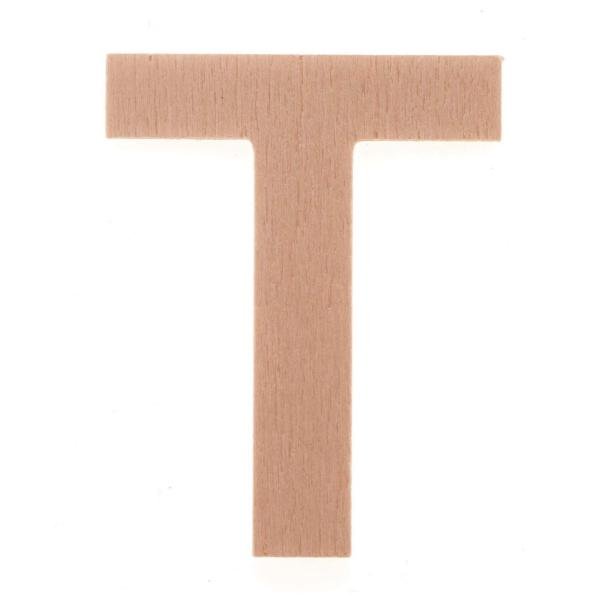 Buchstabe T 6cm Pappel FSC - Kidis Art