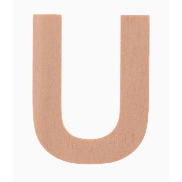 Buchstabe U 6cm Pappel FSC - Kidis Art