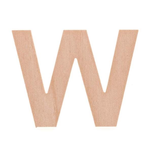 Buchstabe W 6cm Pappel FSC - Kidis Art