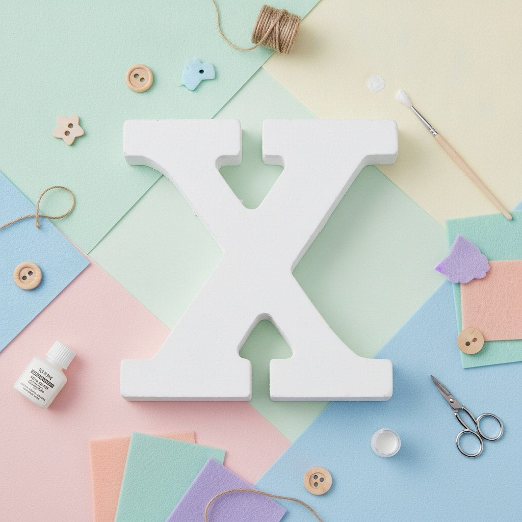 Buchstabe X 5,5x0,9cm 1Stk. MDF - Kidis Art