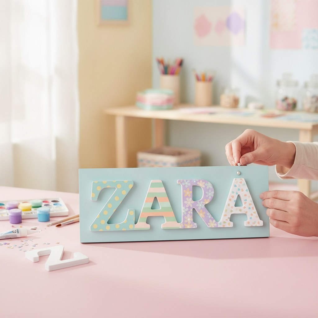 Buchstabe Z 5,5x0,9cm 1Stk. MDF - Kidis Art